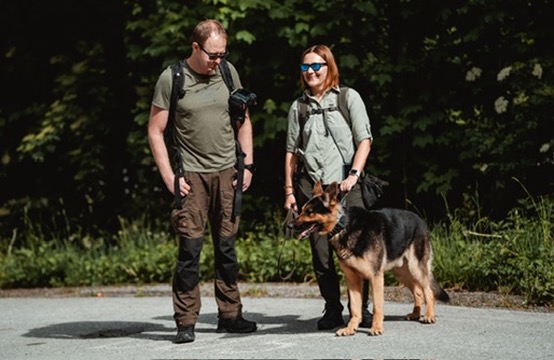 Lena and Snuf training together